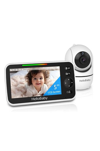 Hello Baby - شاشة LCD مقاس 5 بوصات - جهاز مراقبة فيديو للأطفال