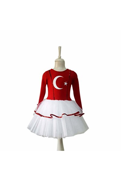 NATS KİDS زي الفتاة مع العلم التركي