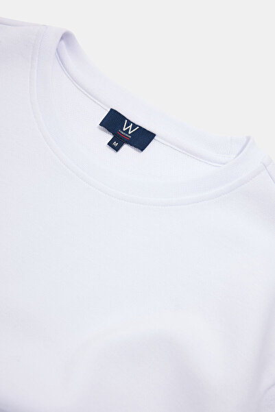 W Collection White Crew Neck Long Sleeve Sweatshirt