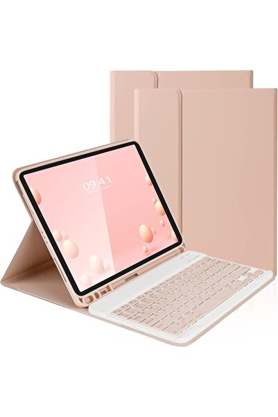 UnDePlus iPad Pro 11inç M4/M5 Kılıf Kablosuz Klavyeli Case Mobax 2024/2025 Uy...