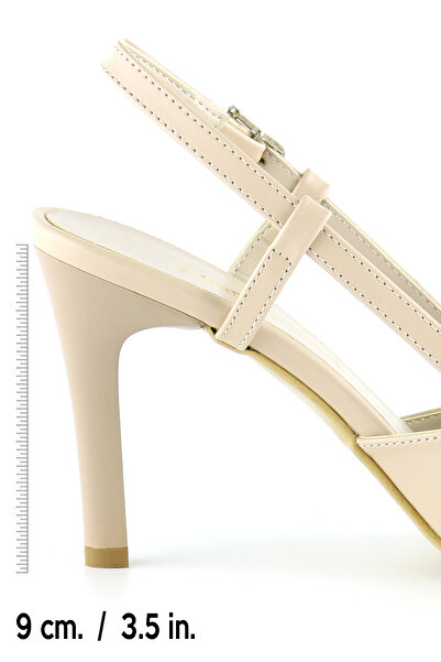 Erkan Saçmacı Sacha Skin Open Back Jehlové podpatky