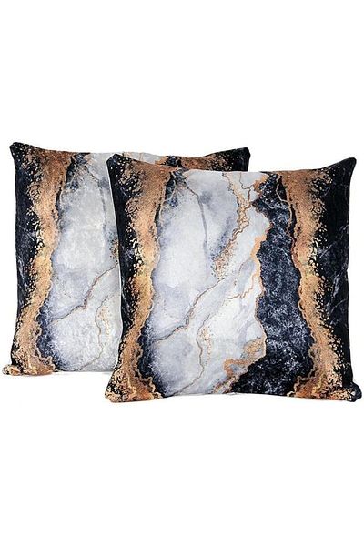 STOREMAX Rom Diyarı Lava Life 2 Li Velvet Throw Pillow Cover Gold Cd 457012   Romshp 1067323