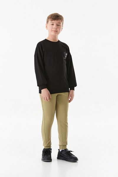 Fulla Moda Front and Back Printed Crew Neck Boys' Sweatshirt