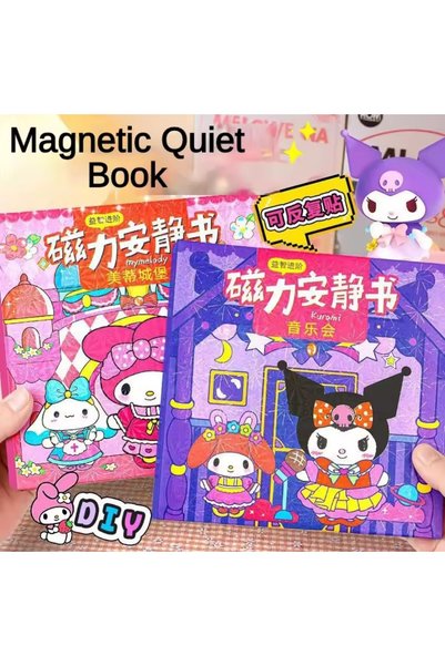 Meyra Accessories Kuromi Magnetik Mıknatıslı Manyetik Sessiz Kitap El Yapımı ...