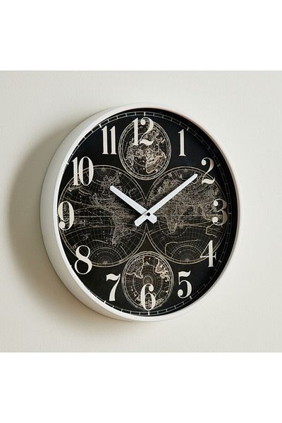 Home Box Emir Metal Wall Clock 40x5.5x40 cm