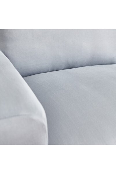 Home Box Squab Solid 1-Seater Sofa Cover