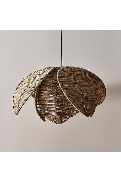 Home Box Belmonte Flower Seagrass Lampshade 67x35 cm
