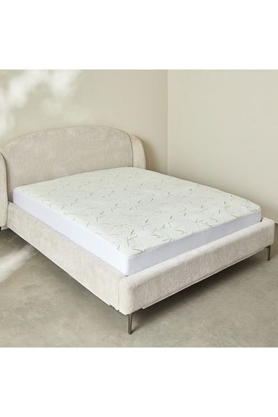 Home Box Bamboo Waterproof Queen Mattress Protector 150x200+33 cm