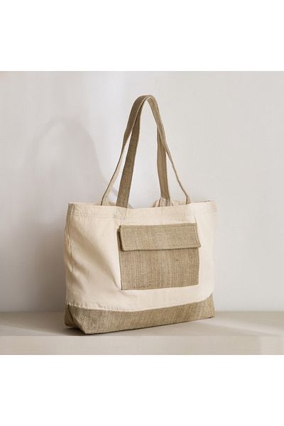 Home Box حقيبة زورو القطنية مع حقيبة من الجوت 55×35 سم