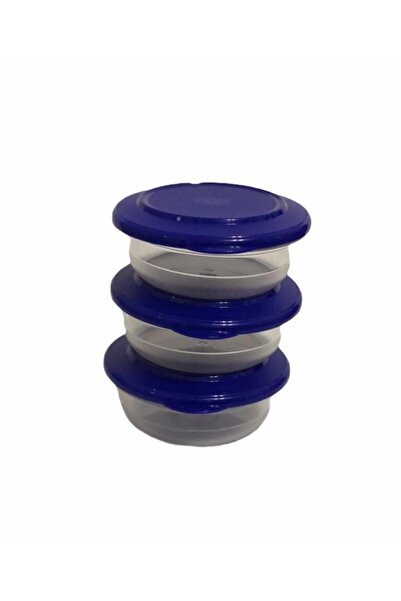Tupperware Kristalin   275 ml Mavi Kapak Kristal 3lü Set