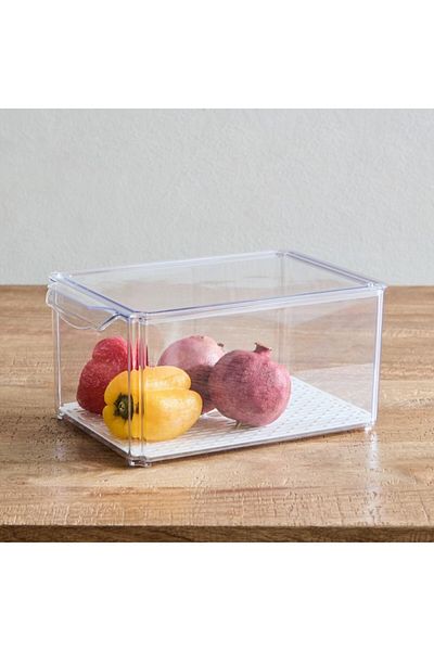 Home Box Sistematico Stackable Fridge Organizer with Drainage Tray 6.9 L