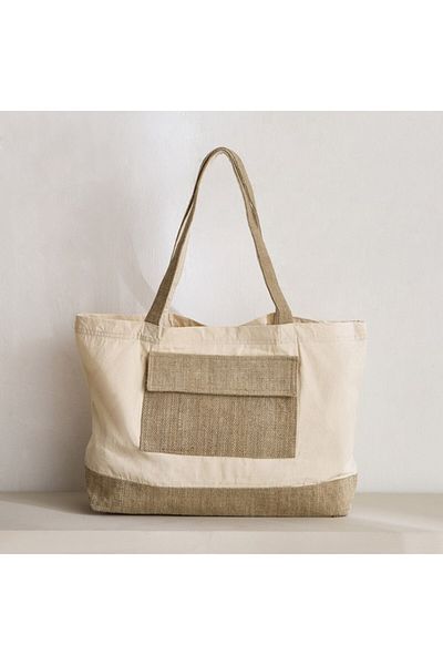 Home Box حقيبة زورو القطنية مع حقيبة من الجوت 55×35 سم