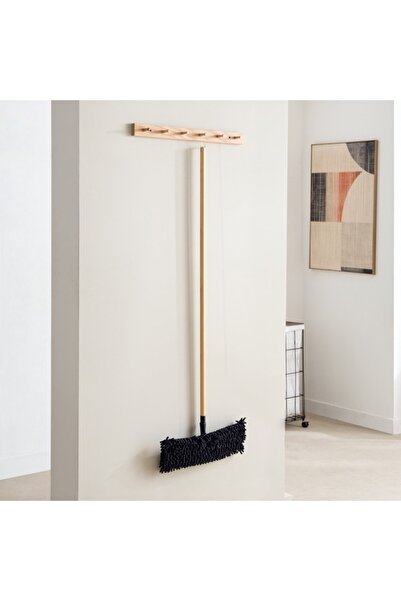 Home Box Ebony Bamboo Handle Flat Mop 130x43 cm