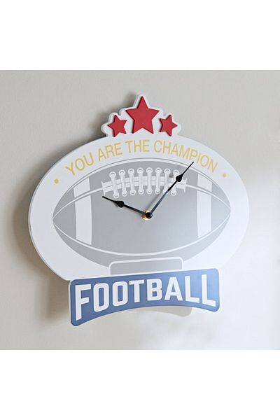 Home Box Arcade Football Wall Clock 38x33.5x1.2 cm