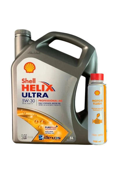 SHELL Helix Ultra Professional AG 5W-30/Shell Engine Flush temizleyici