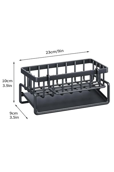 Choice Black Pro Kitchen Sink Drain Rack Organizer Sponge Storage Faucet Holder Soap Drainer Dishcloth Towe
