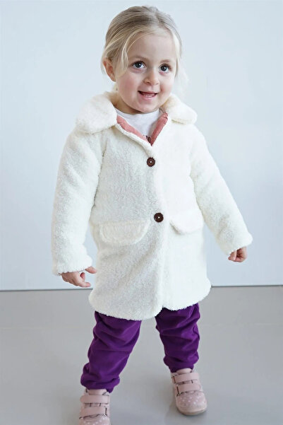 bshood X İpek Atlas Kız Bebek Ve Çocuk Müslin Astarlı Kışlık Kaban