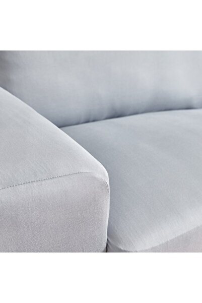 Home Box Squab Solid 1-Seater Sofa Cover