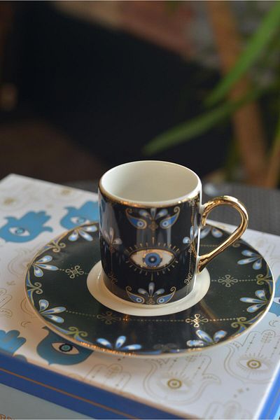 şirin eşyalarım Benotit 2 Personality Porcelain Turkish Coffee Cup Set