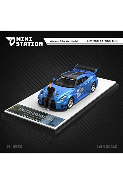 mini gt Mini Station Nissan GT-R R35 Brian Figürlü
