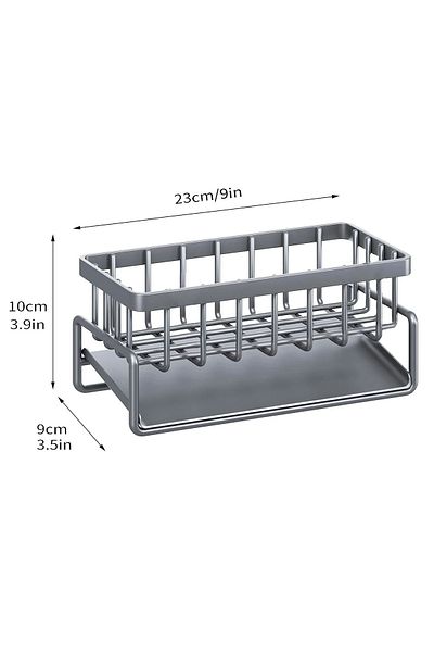 Choice Grey Kitchen Sink Drain Rack Organizer Sponge Storage Faucet Holder Soap Drainer Dishcloth Towel Rac