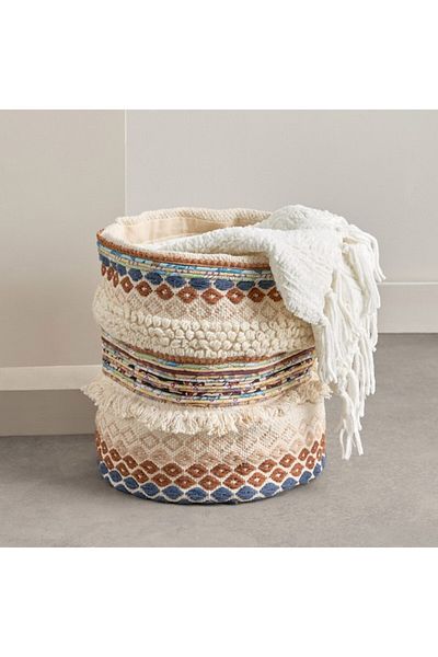 Home Box Noir Premium Cotton Basket 30x30x36 cm
