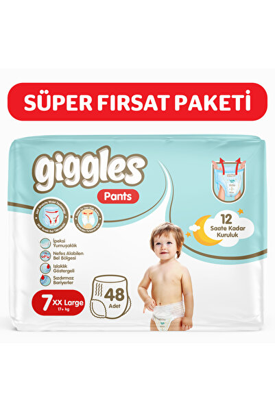 giggles Pants Külotlu Bebek Bezi 7 Numara XXLarge 48 Adet