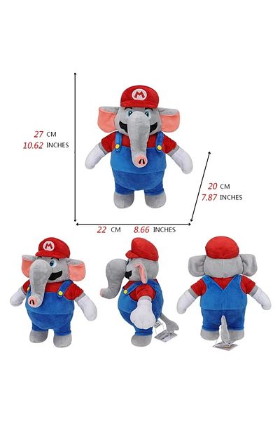 Choice WHITE Mario Bros Plush Princess Peach Fire Flower Wonder Bowser Goomba Bowser Jr. Anime Soft Stuffed