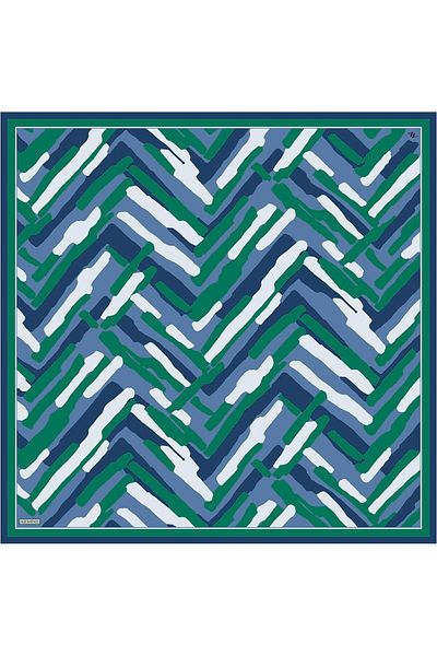 Armine Eșarfă de mătase 2025 vara - 9303-81 verde albastru twill