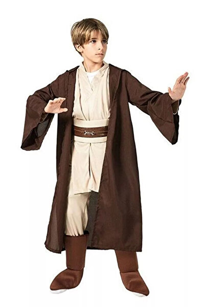 YÜSÜ Детски костюм на Оби-Уан, костюм на джедай, костюм от Междузвездни войни