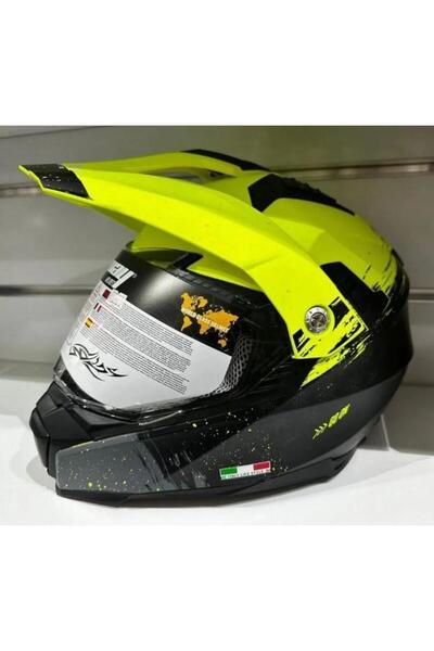 Sway Xbyc X60 Full Face Enduro Touring Adventure Kapalı Motosiklet Kaskı M Beden Kum Sarısı