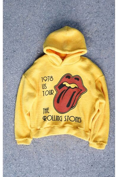 Overdrive The Rolling Stone Yellow Fleece Sweatshirt