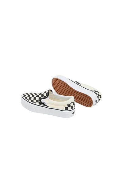 Vans Klasické nazouvací kostkované tenisky na platformě
