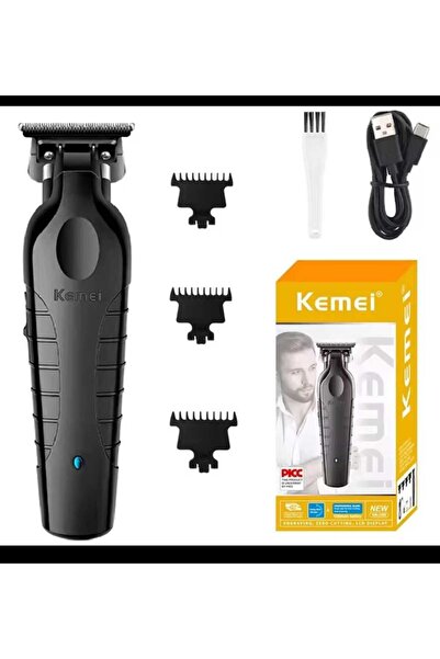 Kemei KM-2299 جهاز تشذيب الشعر الكهربائي اللاسلكي الاحترافي للرجال قابلة لإعا...