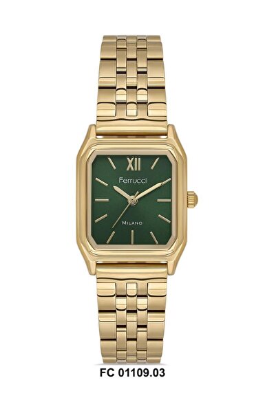 Ferrucci Ferruccy New Milano Series Original Steel Square Women's Wristwatch