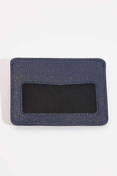 Tudors Genuine Leather Men's Navy Blue Wallet