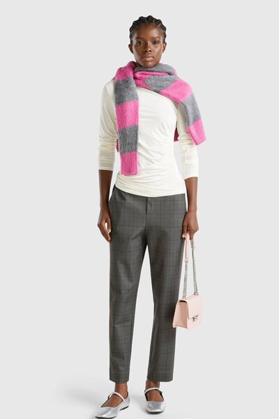 United Colors of Benetton Women / Girls Anthracite Trousers (Model Code: 4Gevdf01U)