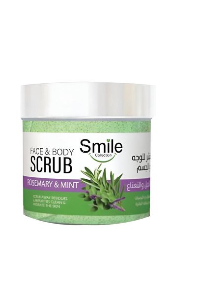 SMILE مقشر الوجه والجسم بالروزماري والنعناع 300 مل