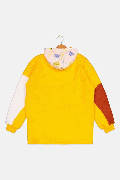 Puma Kids Boy Sportswear Fit Long Sleeves Outdoor Hoodie, Yellow