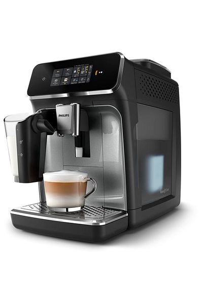 Philips Espressor automat Philips EP2339/40, 1500W, 1.8l, 15 bar, sistem de spumare lapte LatteGo, Negru
