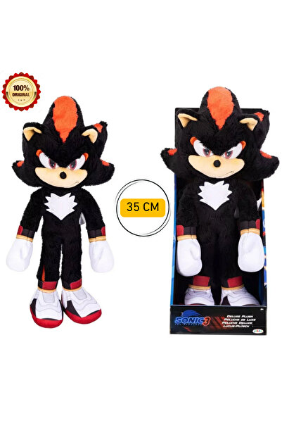 Jakks Pacific Sonic 3 Lüks Shadow Pelüş Figür 35 cm Shadow Sonic Peluş Sonic ...