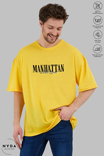 Nyda Collections Unisex majica kratkih rukava sa okruglim izrezom, Newyork Ma...