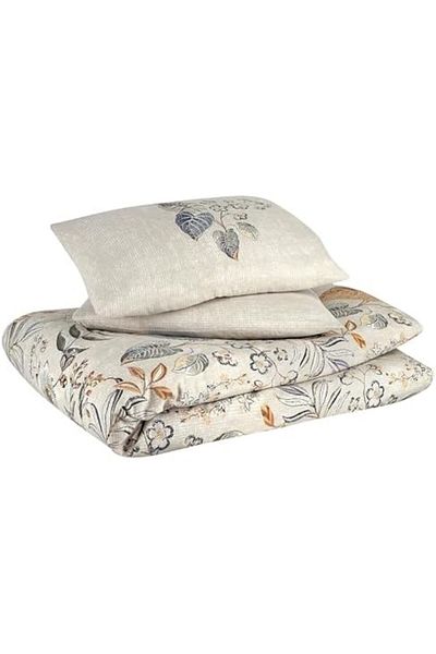 LUXE Pesco Double Duvet Cover Set - 100% Cotton, Double Sided Pillow, Buttoned