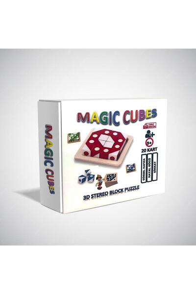 MindArea Magic Cubes Visual Skill Cubes Smart (Single / 16 Cubes / Cube Sequence Plate / 20 Task Cards)
