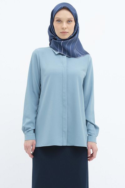 Tuğba Women / Girls Blue Shirt (Model Code: 242Go9008Stb.1)