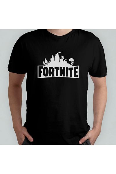 Pixxa Fortnite - Battle Royale 100% βαμβακερό μπλουζάκι με λαιμόκοψη μοντέλο 1