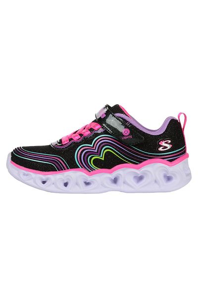 SKECHERS SKECHERS children's sports shoes HEART LIGHTS - RETRO - 302689LBKMT