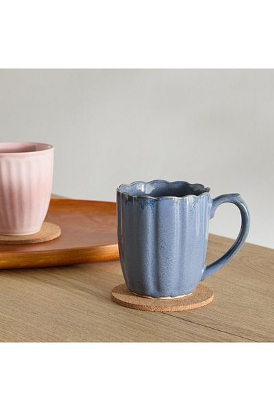 Home Box Donna Stripe Flower Cut Mug 390 ml