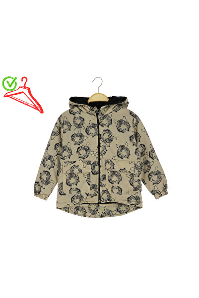 CRASSİ Palton pentru băiat cu blană cu glugă