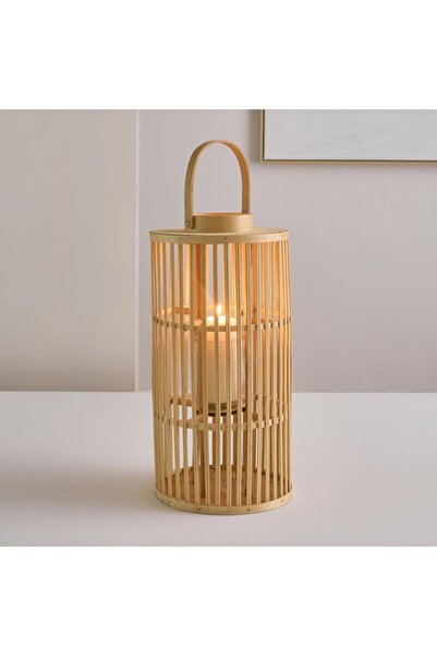 Home Box فانوس ويلا من الخيزران بمقاس 25x25x68 سم